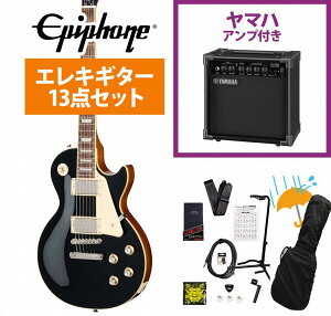 Epiphone / Inspired by Gibson Les Paul Standard 60s Ebony �G�s�t�H�� ���X �|�[�� YAMAHA GA15II�A���v�t�����S�҃Z�b�gR�yYRK�z