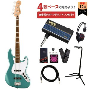Squier by Fender / Affinity Active Jazz Bass Laurel FB White PG Mystic Sea Foam Green VOX�w�b�h�z���A���v(Amplug Bass 3)�t���G���L�x�[�X���S�҃Z�b�gR�yYRK�z