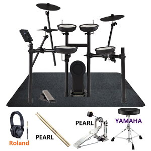 Roland / TD-07KV PEARL�L�b�N�y�_���ƃ��}�n�̃h�����C�X���̗p�����t���Z�b�g w/SELVA�}�b�g�yPNG�z