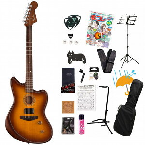 Fender / Acoustasonic Standard Jazzmaster Honey Burst �t�F���_�[�A�R�M�e�����Ă񂱐���17�_���S�҃Z�b�gR�yYRK�z