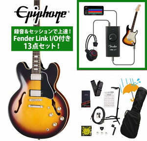 Epiphone / Inspired by Gibson Custom 1962 ES-335 Reissue Vintage Burst GstH ^ZbVŏBIFender Link I/Ot13_ZbgyYRKz