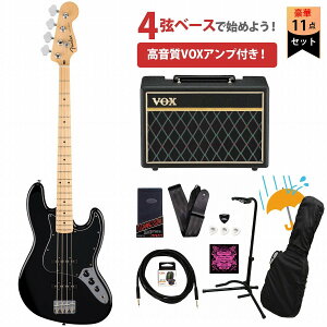 Fender / Standard Jazz Bass Maple Fingerboard Black Pickguard Black tF_[ VOXAvtGLx[XS҃ZbgRyYRKz
