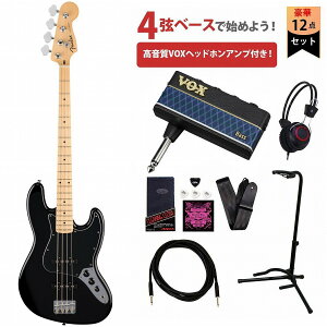 Fender / Standard Jazz Bass Maple Fingerboard Black Pickguard Black tF_[ VOXwbhzAv(AP3-BA)tGLx[XS҃ZbgRyYRKz
