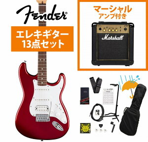 Fender / Standard Stratocaster HSS Laurel Fingerboard White Pickguard Candy Cola �t�F���_�[ Marshall MG10�A���v�t���G���L�M�^�[���S�҃Z�b�gR�yYRK�z