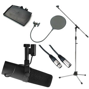 SHURE �V���A / SM7B [����3�_�Z�b�g + �y���b�N(���ʑ䃉�b�N) �Z�b�g�I] �X�^�W�I�}�C�N���t�H�� �_�C�i�~�b�N�}�C�N�s�������K�i 2�N�ۏ؁t�yPNG�z