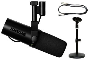 SHURE �V���A / SM7dB [���}�C�N�X�^���h��1m�}�C�N�P�[�u���Z�b�g�I] �v���A���v���ڃ_�C�i�~�b�N�{�[�J���}�C�N���z���s�������K�i 2�N�ۏ؁t�yPNG�z