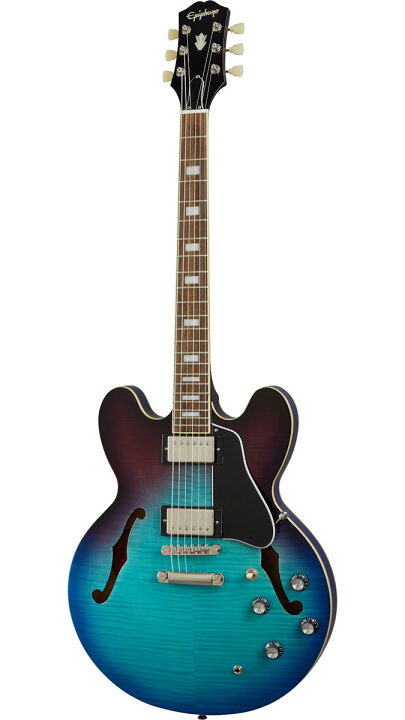 【在庫有り】 Epiphone Inspired by Gibson ES-335 Figured Blueberry Burst  (BBB) エピフォン エレキギター セミアコ ES335《+4582600680067》《Ernie Ballギター弦3Setプレゼント  /+2100000521777》 イシバシ楽器 ＷＥＢ ＳＨＯＰ