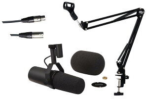 SHURE �V���A / SM7B -5m�}�C�N�P�[�u���A�A�[���X�^���h�Z�b�g- �X�^�W�I�}�C�N���t�H�� �_�C�i�~�b�N�}�C�N�yPNG�z