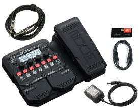 ZOOM / G1X FOUR 完璧セット-純正ACアダプター、ギター用ケーブル、ステレオミニケーブル付-【PNG】