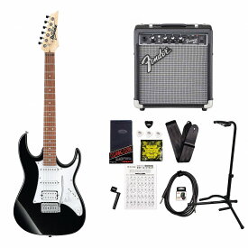 Ibanez / GRX40 Black Night GRX40-BKN GIO Series アイバニーズ 入門用 FenderFrontman10Gアンプ付属エレキギター初心者セット《+4582600680067》