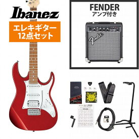 Ibanez / GRX40-CA (Candy Apple) GIO Series アイバニーズ 入門用 FenderFrontman10Gアンプ付属エレキギター初心者セット《+4582600680067》