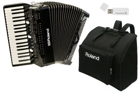 【あす楽対象商品】Roland ローランド / V-Accordion FR-4X BK【純正ケース BAG-FR-3 セット！】ブラック Vアコーディオン ピアノ鍵盤タイプ【YRK】