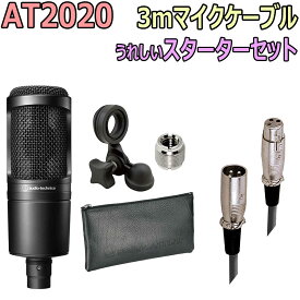 【あす楽対象商品】audio-technica / AT2020 3mマイクケーブル セット【YRK】
