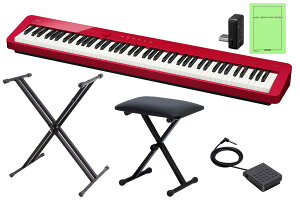 CASIO カシオ / PX-S1100RD【キーボードスタンド&椅子セット!】(レッド) デジタルピアノ【PNG】
