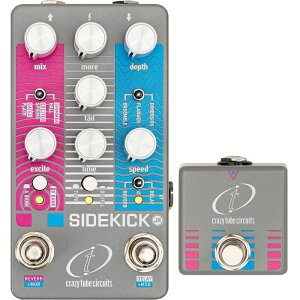 [��p�t�b�g�X�C�b�`�����w���Z�b�g] Crazy Tube Circuits / Sidekick Jr + XT Footswitch for SIDEKICK JR ���W�����[�V���� �f�B���C ���o�[�u �y�������K�i�z