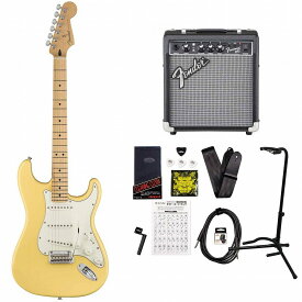 《限界突破特価!》Fender / Player Series Stratocaster Buttercream Maple Frontman10Gアンプ付属エレキギター初心者セット《+4582600680067》