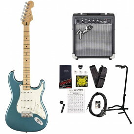 《限界突破特価!》Fender / Player Series Stratocaster Tidepool Maple Frontman10Gアンプ付属エレキギター初心者セット《+4582600680067》