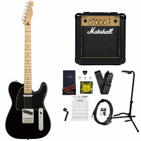 Fender / Player Series Telecaster Black Maple MarshallMG10アンプ付属エレキギター初心者セット【YRK】《+4582600680067》