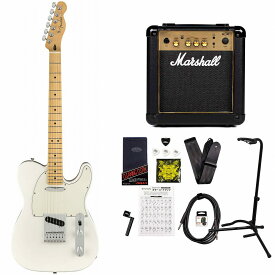 《限界突破特価!》Fender / Player Series Telecaster Polar White Maple MarshallMG10アンプ付属エレキギター初心者セット《+4582600680067》