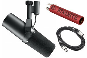 SHURE �V���A / SM7B [DM1 DYNAMITE �� �}�C�N�P�[�u���Z�b�g�I] �X�^�W�I�}�C�N���t�H�� �_�C�i�~�b�N�}�C�N�yPNG�z