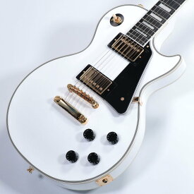 【在庫有り】 Epiphone / Inspired by Gibson Les Paul Custom Alpine White エピフォン エレキギター レスポール カスタム 入門 初心者《+4582600680067》【YRK】《+8802022379629》