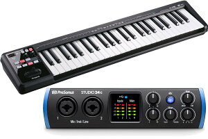 PreSonus v\iX / Studio 24c [49 MIDIL[{[h A-49 BK ZbgI] USB Type-C I[fBI/MIDIC^[tF[XyPNGz
