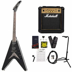 Epiphone / Dave Mustaine Flying V Custom Black Metallic デイヴ ムステイン MarshallMG10アンプ付属エレキギター初心者セット《+4582600680067》【YRK】