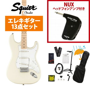 Squier by Fender / Affinity Series Stratocaster Maple Fingerboard White Pickguard Olympic White GP-1�A���v�t���G���L�M�^�[���S�҃Z�b�gR�yYRK�z