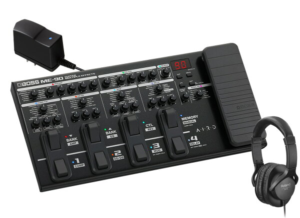 BOSS / ME-90 Guitar Multiple Effects Roland製ヘッドフォン&純正ACアダプター 同時購入セット  ボス ME90【YRK】【PTNB】