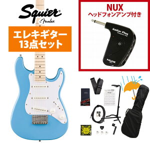Squier by Fender / Mini Stratocaster Maple Fingerboard White Pickguard California Blue[�R���p�N�g�G���L�M�^�[] GP-1�A���v�t���G���L�M�^�[���S�҃Z�b�gR�yYRK�z