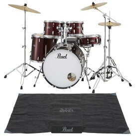 【あす楽対象商品】Pearl / RS525SCWN/C-91レッドワイン ROADSHOW ドラムセット(スタンダードサイズ) ドラムマットセット