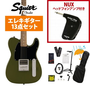 Squier by Fender / Squier Sonic Esquire H Laurel Fingerboard Black Pickguard Olive GP-1�A���v�t���G���L�M�^�[���S�҃Z�b�gR�yYRK�z