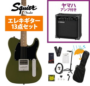 Squier by Fender / Squier Sonic Esquire H Laurel Fingerboard Black Pickguard Olive YAMAHA GA15II�A���v�t�����S�҃Z�b�gR�yYRK�z