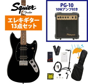 Squier by Fender / Squier Sonic Mustang HH Laurel Fingerboard Black Pickguard Black PG-10�A���v�t���G���L�M�^�[���S�҃Z�b�gR�yYRK�z