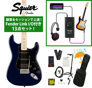 Squier by Fender / Squier Sonic Stratocaster HSS Maple Fingerboard Black Pickguard Midnight Blue �^�����Z�b�V�����ŏ�B�IFender Link I/O�t��13�_�Z�b�g�yYRK�z