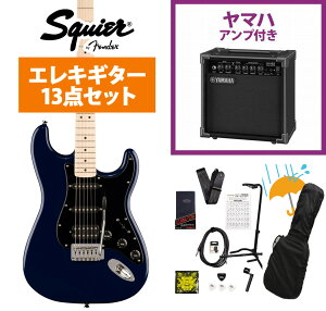 Squier by Fender / Squier Sonic Stratocaster HSS Maple Fingerboard Black Pickguard Midnight Blue YAMAHA GA15II�A���v�t�����S�҃Z�b�gR�yYRK�z