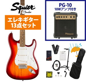 Squier by Fender / Squier Sonic Stratocaster Laurel Fingerboard White Pickguard Sienna Sunburst PG-10�A���v�t���G���L�M�^�[���S�҃Z�b�gR�yYRK�z