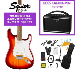 Squier by Fender / Squier Sonic Stratocaster Laurel Fingerboard White Pickguard Sienna Sunburst BOSS KATANA MINI �A���v�t��13�_�Z�b�g�I�yYRK�z
