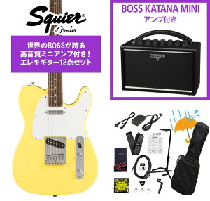 Squier by Fender / Squier Sonic Telecaster Laurel Fingerboard White Pickguard Canary Yellow BOSS KATANA MINI �A���v�t��13�_�Z�b�g�I�yYRK�z