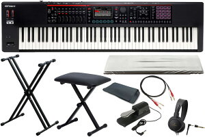 Roland ���[�����h / FANTOM-08 [X�^�L�[�{�[�h�X�^���h + �x���` + �P�[�u�� + �_�X�g�J�o�[�Z�b�g�I]�yYRK�z