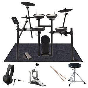 Roland / TD-07KV PEARL�L�b�N�y�_���Ə����h�����֎q���̗p�����t���Z�b�g w/ V�h�����}�b�g�yPNG�z