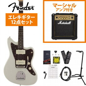 Fender / Made in Japan Traditional 60s Jazzmaster Rosewood Fingerboard Olympic White フェンダー MarshallMG10アンプ付属エレキギター初心者セット《+4582600680067》【YRK】