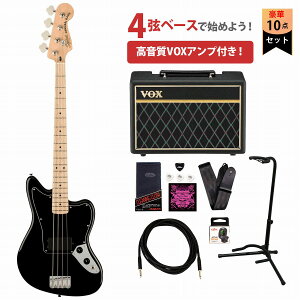 Squier by Fender / Affinity Series Jaguar Bass H Black,Maple VOXAvtGLx[XS҃Zbg