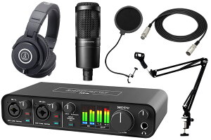 MOTU �}�[�N�I�u�U���j�R�[�� / M4 [ATH-M40x + AT2020 �z�M�Z�b�g�I] USB-C�I�[�f�B�I�E�C���^�[�t�F�[�X