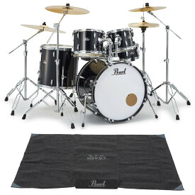 Pearl / RS525SCWN/C-2CSN(2クラッシュ) #31-ジェットブラック ROADSHOW ドラムセット 純正マット付きセット