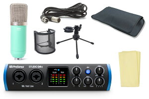 PreSonus / Studio 24c [RfT[}CN EC-Me MK2 Emerald Green ZbgI] USB Type-C I[fBI/MIDIC^[tF[XyPNGz