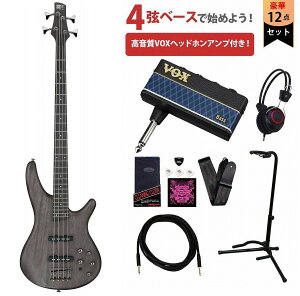 Ibanez / SR280E-TKF(Transparent Black Flat) �A�C�o�j�[�Y �G���L�x�[�X VOX�w�b�h�z���A���v(Amplug Bass 3)�t���G���L�x�[�X���S�҃Z�b�gR�yPNG�z