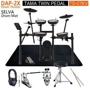 Roland / TD-07KV TAMA�c�C���y�_��+����DAP-2X�t���Z�b�g w/ SELVA�d�q�h�����p�}�b�g�yPNG�z