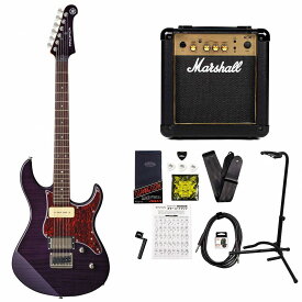YAMAHA / Pacifica 611HFM PAC-611 Translucent PurpleMarshall MG10アンプ付属エレキギター初心者セット《+4582600680067》【PNG】