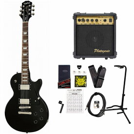 Epiphone / Inspired by Gibson Les Paul Studio Ebony エピフォン レスポール スタジオ PG-10アンプ付属エレキギター初心者セット【YRK】《+4582600680067》